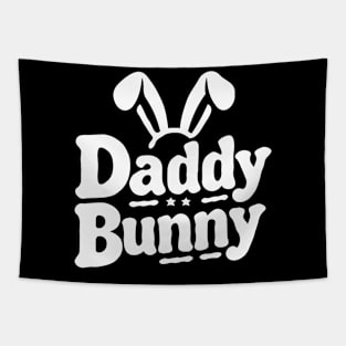 Daddy Bunny With Ears Easter Family Matching Papa Men Tapestry