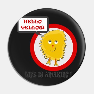 Hello Yellow Amazing Life Dusty Rag Doll Pin