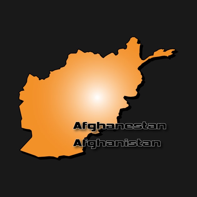 Afghanistan map in 3D Stile by intop