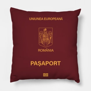 Romanian passport Pillow