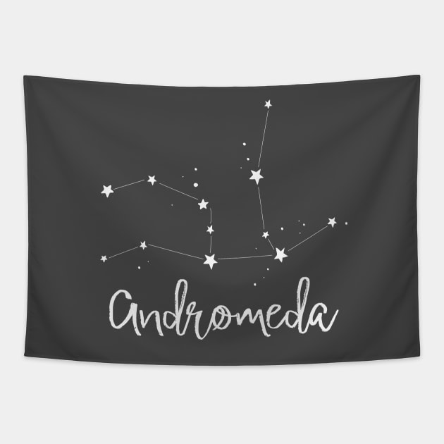 Andromeda constellation Tapestry by Leela