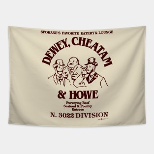 Vintage Dewey Cheatam & Howe Spokane Restaurant Tapestry