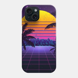 Synthwave Sunset Aesthetic Phone Case