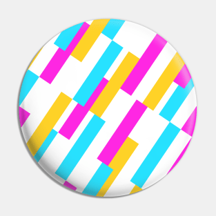 Diagonal Rectangle Pattern - Light Neon Pin