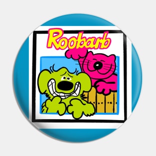 Roobarb and Custard Pin