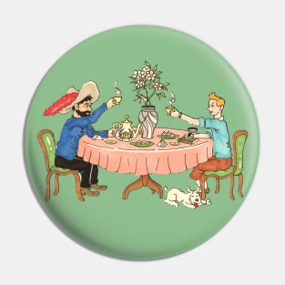 Tintin and Haddock Pin