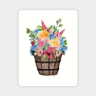 Barrel of Flowers Magnet