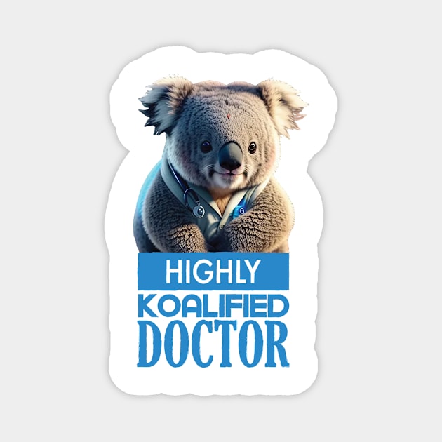 Just a Highly Koalified Doctor Koala 4 Magnet by Dmytro