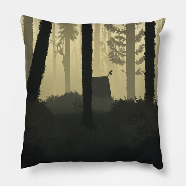 Forest Friends Pillow by VictoriaW