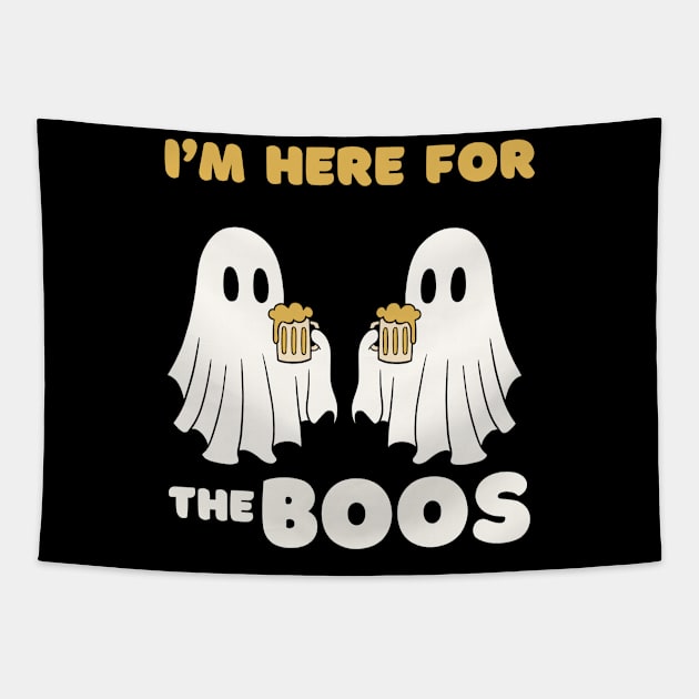 Funny Ghost Pun Tapestry by zachlart