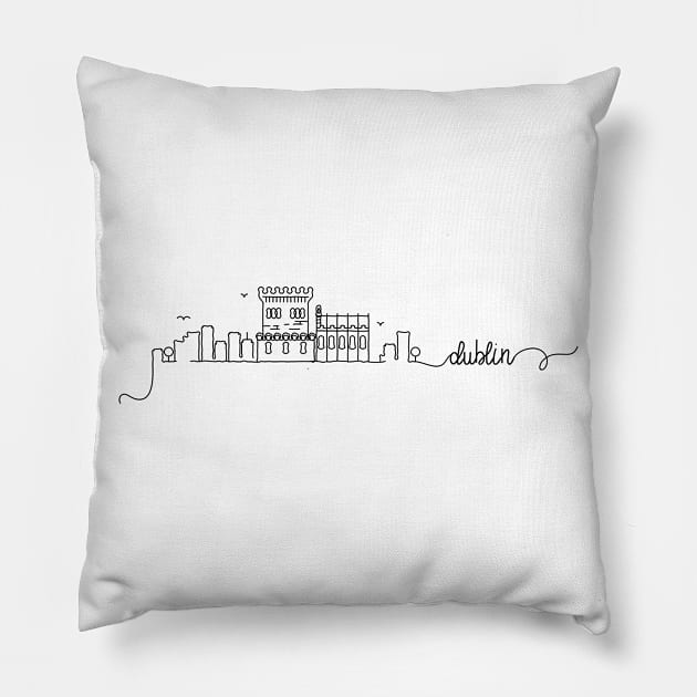 Dublin City Signature Pillow by kursatunsal