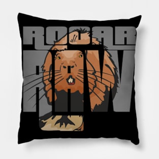 Rooar Raw Beaver T-Shirt 1 Pillow