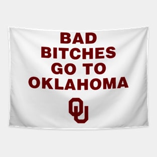 trankie bad bitches go to oklahoma Tapestry