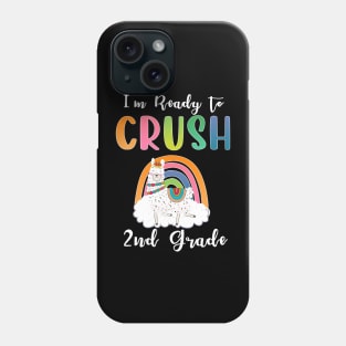 I'm ready to Crush 2nd Grade Funny Llama Back to School Phone Case