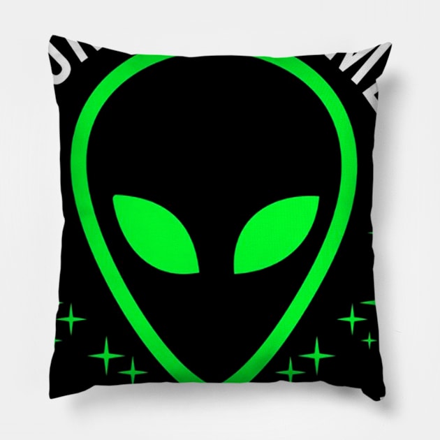 Don't Take Me To Your Leader Alien UFO Pillow by HouldingAlastairss