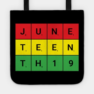 Juneteenth Scrabble Tote