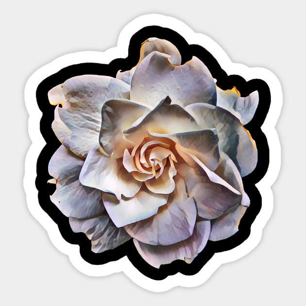 White Gardenia Flower Gardenia Sticker Teepublic