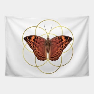 Butterfly with graphic - Insect in Kenya / Africa Tapestry