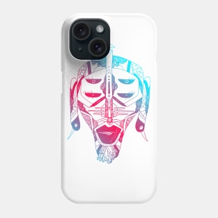 Dual Color African Mask No 11 Phone Case