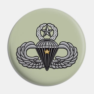 Army Master Parachutist 1 star Pin