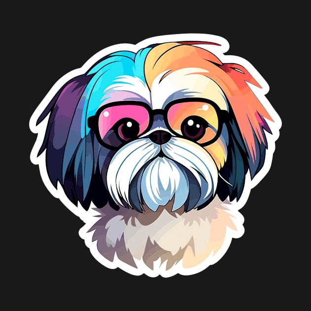 Shih Tzu Dog Illustration by FluffigerSchuh