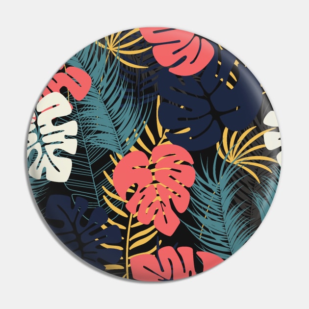 Tropical Leaf Pattern Pin by martynzero