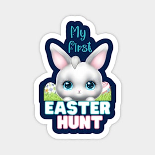 Chibi Easter Bunny, My First Easter Hunt Magnet