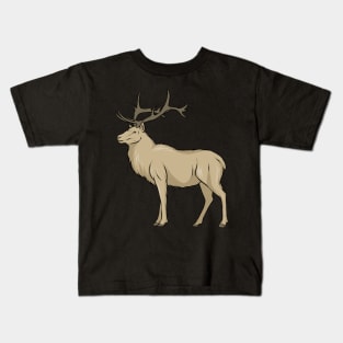 American elk - Watercolor paint Kids T-Shirt for Sale by