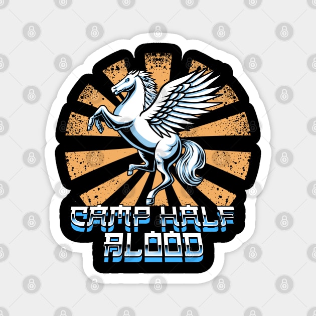 Camp Half Blood Retro Percy Jackson Magnet by thelazyshibaai