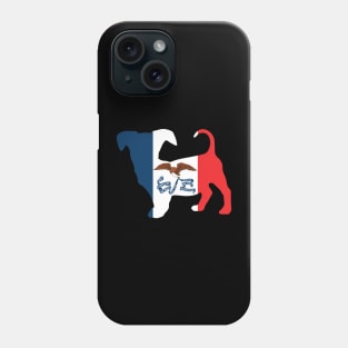 Chiweenie Dog Lover Iowa Flag Phone Case