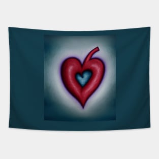 Abstract heart drawing Tapestry