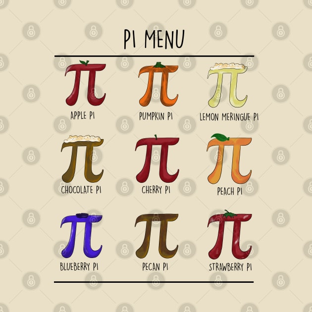 Pi Menu Chart Pie Day by FanaticTee