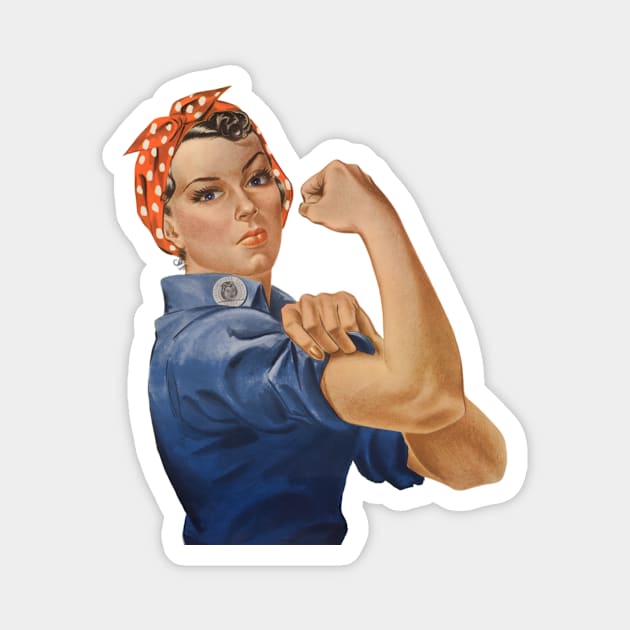 Rosie the Riveter, We Can Do It! World War II Poster Art Magnet by MasterpieceCafe