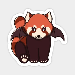 Cute Vampire Red Panda Magnet