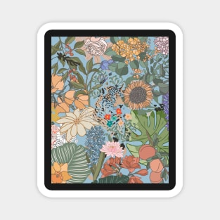 Floral Jungle Patterns Magnet