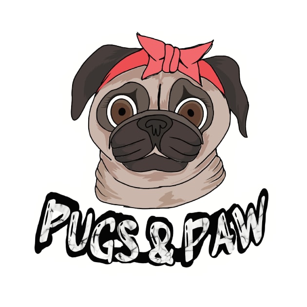 Pug Dog Paws Love by chrstdnl