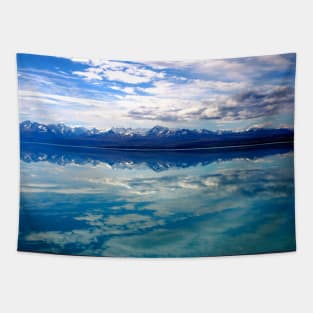 New Zealand lake and mountains landscape Tapestry