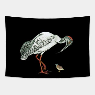 Australian Bin Chicken with Button Quail Tapestry