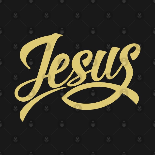 Lettering Jesus with the sign of the fish. by Reformer