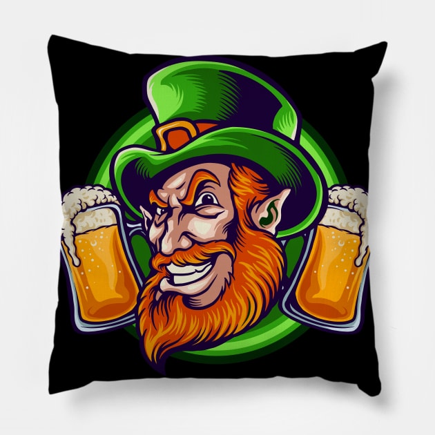 St Patricks Day Pillow by EmmaShirt