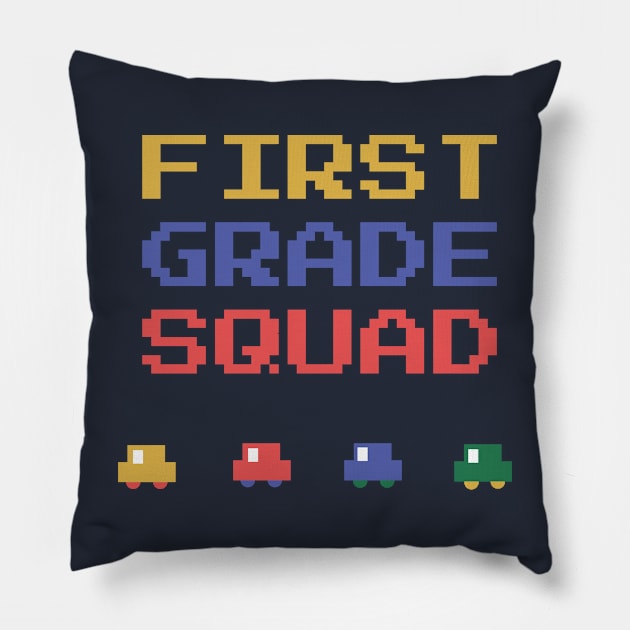 first grade squad Pillow by EhO