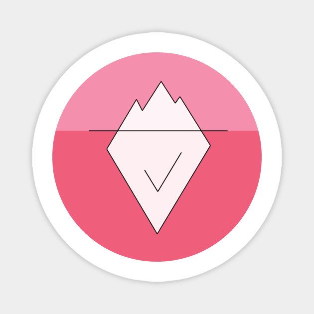 Iceberg Pink Magnet by Youre Wrong About