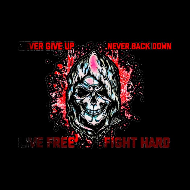 Never give up never back down by Dice 