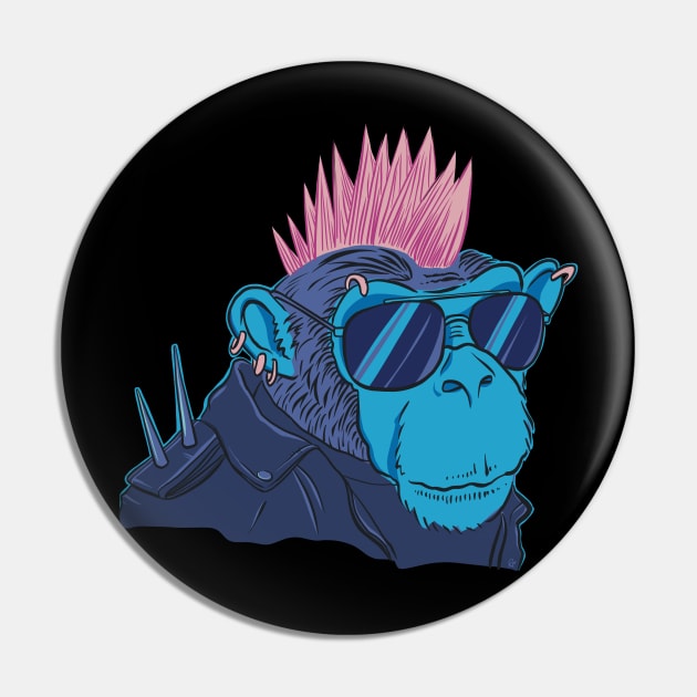 Punk Munk Pin by MonocleDrop