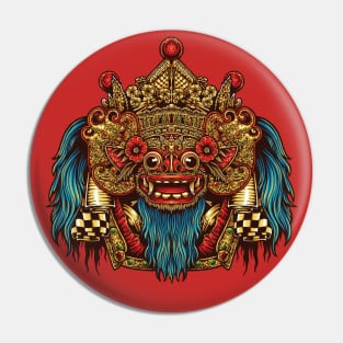 Icon of Bali the Barong Spirit Pin