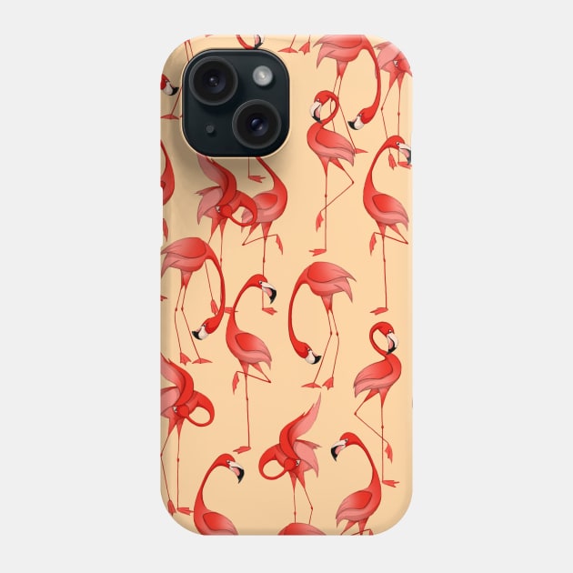 Flamingos Phone Case by eliasanmar