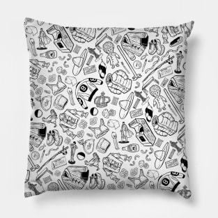 Seinfeld Illustration Pattern Pillow