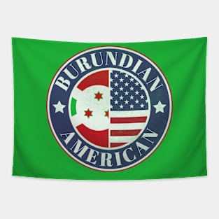 Proud Burundian-American Badge - Burundi Flag Tapestry