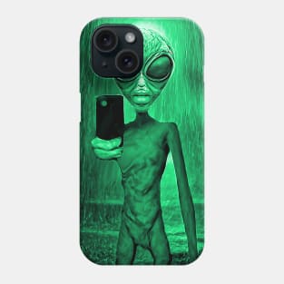 Funny Alien Selfie Invader Sci-fi Space Planet X Phone Case