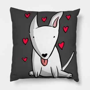 I <3 my Bull Terrier #1 Pillow
